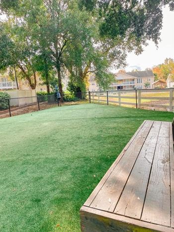 Upgraded turfed leash free bark park